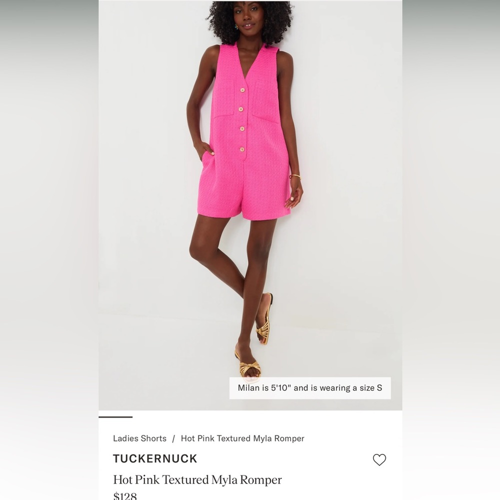 Hot pink romper